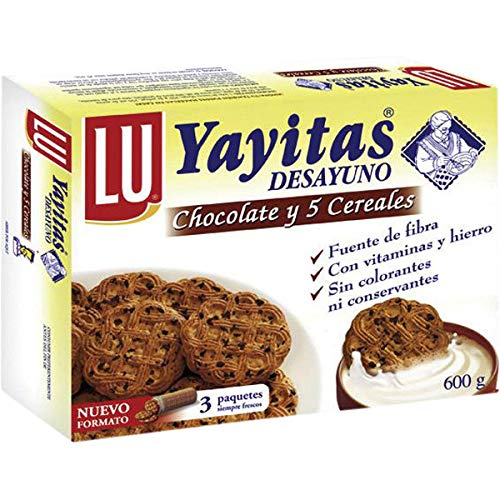 Yayitas Galletas de Chocolate , Caja 600 gr