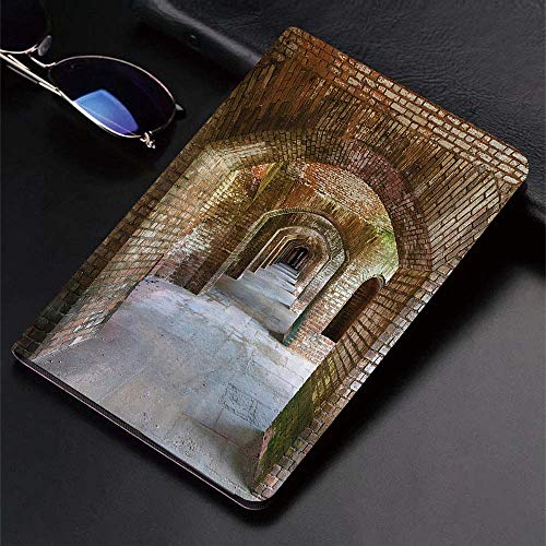 Yilan Carcasa con Magnetic Auto-Sueño,Conjunto de Apartamentos, Arcos de ladrillo en Dry Tortugas Old Fort Patrimon,Ligéra Protectora Suave Silicona TPU Smart Cover Case para iPad Air 1Air 2,