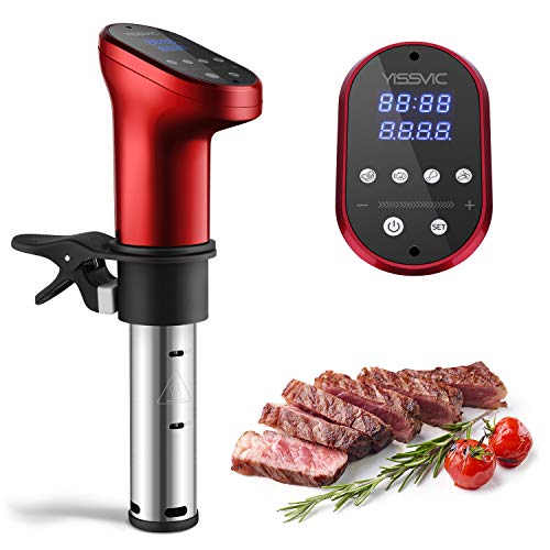 YISSVIC Sous Vide Aparato de Cocina Precisión 1200W Circulador Control de Temperatura de Precisión Cocción Baja Temperatura a Prueba de Agua IPX7