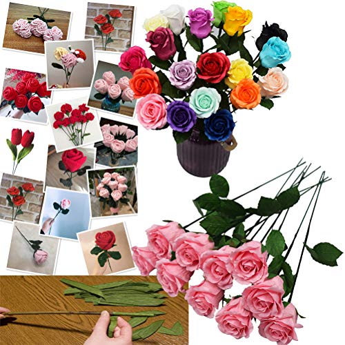 YLX Herramienta Florales, 4 Pz Herramientas Arreglo Floral Kit, Stem Tape, Estilo Alambre, Cortador de Alambre y Tijeras (Verde)