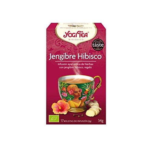 Yogi Tea Infusión de Hierbas Hibiscus Zingiber - 17 bolsitas