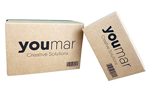 Youmar Solutions - 10 Cajas de Cartón para Mudanza (Talla XL) con Asas - Extra Resistentes Fabricadas en España - 55x34x39cm Gramaje Ultra Resistente 600g/m2 - Combina las Cajas de Cartón (M/XL)