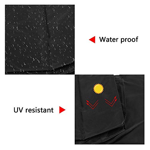 You's Auto - Funda impermeable para calentador de patio, 210D Oxford resistente para jardín, exterior con bolsa de almacenamiento, resistente a los rayos UV y resistente al viento (240 x 92 x 59 cm)