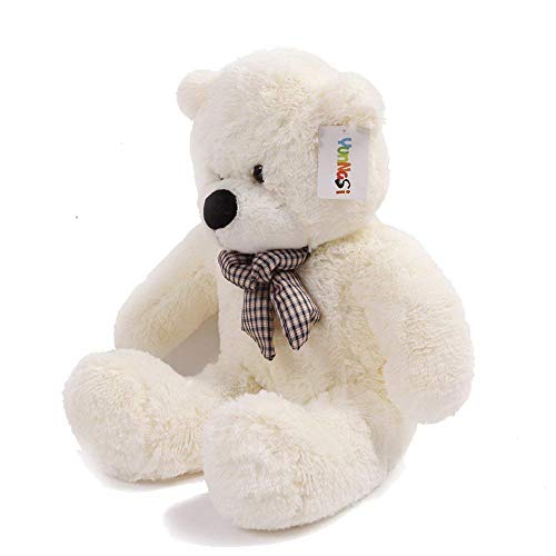 YunNasi Gigante Teddy Oso de Peluche Animal de Felpa (Blanco, 39in)