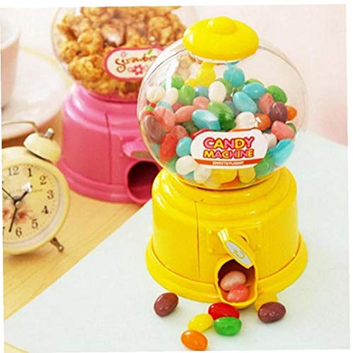 YZLSM Mini máquina de Gumball clásico Caramelo dispensador de Monedas del Banco de Gumball de la Burbuja para los cumpleaños Kiddie Partes Verde Navidad