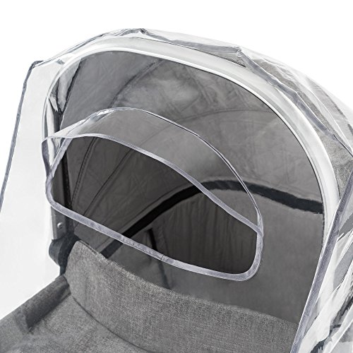 Zamboo - Protector de lluvia universal para cochecitos y capazos de bebé - Burbuja de lluvia con ventana con visera, buena circulación de aire, libre de sustancias nocivas