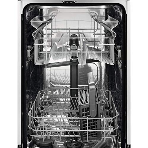 Zanussi ZDS12002WA Lavavajillas AirDry 9 cubiertos, Clase A+, Desconexión automática, 6 programas a 3 temperaturas, Programa Rápido en 30 min, Intensivo a 70º, 51 dBA, Blanco, 45 cm