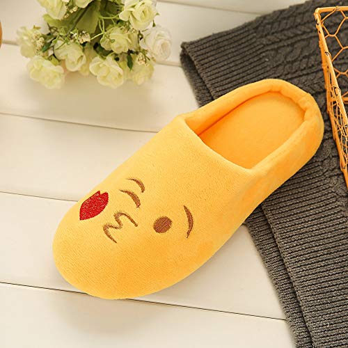 Zapatillas de Estar por casa para Mujer Impermeables de Pantuflas Térmicos de Invierno Suave Algodón Casa Zapatos Cómodo Y Antideslizante Zapatillas de casa de Zapatillas cálidas para Hombre