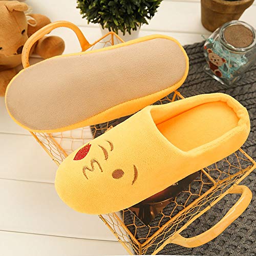 Zapatillas de Estar por casa para Mujer Impermeables de Pantuflas Térmicos de Invierno Suave Algodón Casa Zapatos Cómodo Y Antideslizante Zapatillas de casa de Zapatillas cálidas para Hombre