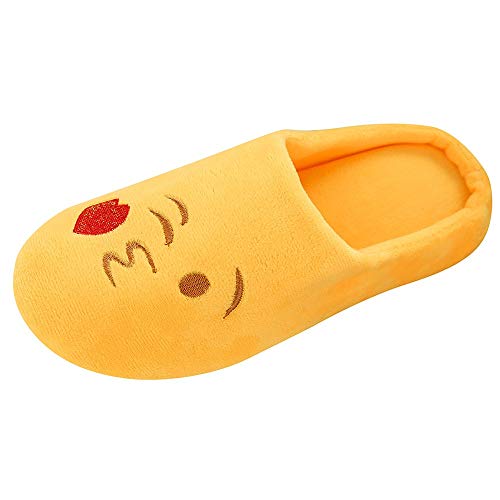 Zapatillas de Estar por casa para Mujer Impermeables de Pantuflas Térmicos de Invierno Suave Algodón Casa Zapatos Cómodo Y Antideslizante Zapatillas de casa de Zapatillas cálidas para Hombre