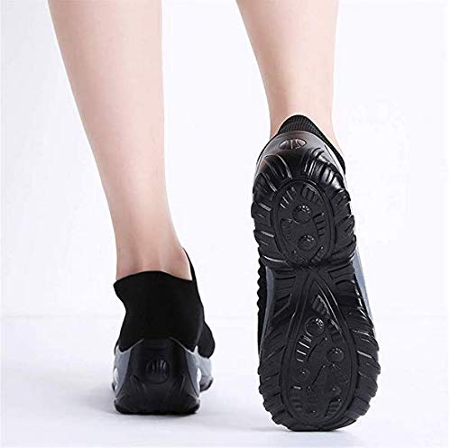 Zapatos de Trabajo Muy cómodos para Trabajos de hostelería y no resbalan-UniseZapatos Casuales Muy cómodos para Trabajos de hostelería y no resbalan-Unisex-adultox-Adulto (37 EU, Negro)