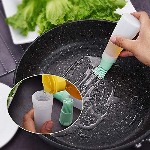 Zedela Set de Pinceles de cuisine en silicona, pinzas cocina en Acero Inox, alicates para Tostadas Tenaza de Carne Pinceles de repostería, Brocha De Silicona para Cocina