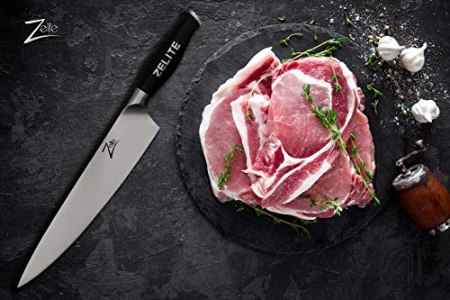 Zelite Infinity Cuchillo chef de 25 cm – Utensilios Cocina Serie Comfort-Pro – Acero Inoxidable Alemán de Alto Contenido en Carbono – Cuchillos Cocina con Filo de Navaja, Supercómodos