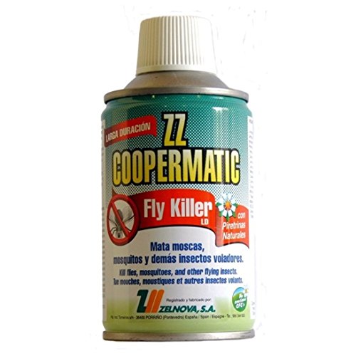 Zelnova Zeltia Coopermatic Insecticida en Aerosol con Piretrinas Naturales, Negro, 250 ml