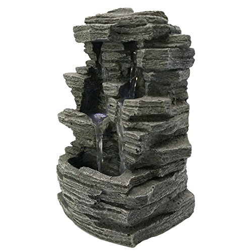 Zen Luz SCF 150 Gran Cañón - Fontana, Piedra, Color: Gris, 19 x 16 x 28 cm