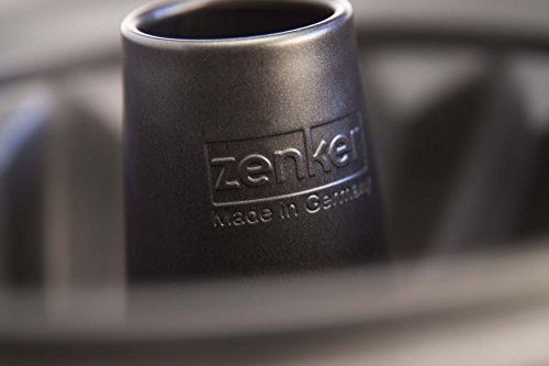 Zenker Black Metallic Molde Bundt. Acero con revestimiento antiadherente Teflon. Ø25x11,5cm. Negro