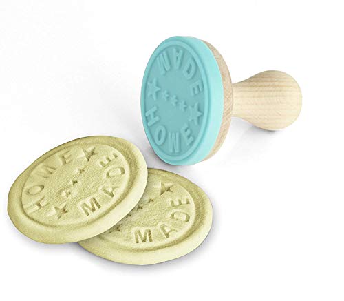 Zenker Sello Personalizar Galletas, Madera, Beige y Celeste