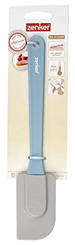 Zenker Silicona 26cm, espátula para repostería, Polipropileno, Aleatorios: Rosa y Crema/Celeste y Crema