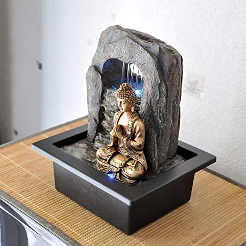 Zen'Light Fuente Zen Dao Resina, Bronce, 21 x 17 x 25 cm
