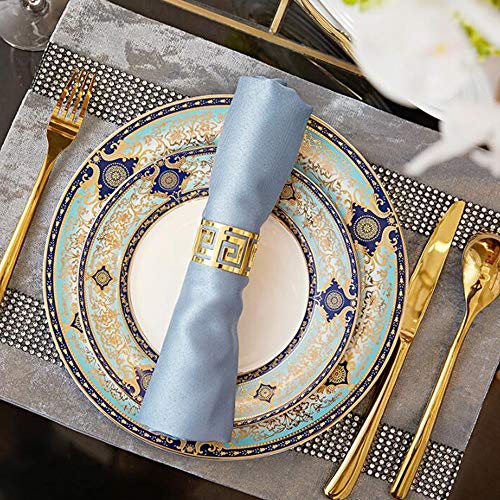 ZFF 8 Conjuntos de Habitación Modelo Europea Restaurante Occidental Vajilla Cuchillo y Tenedor Americanos Cuchara Servilleta Juego de Té Decoración de Mesa Adornos de Mesa