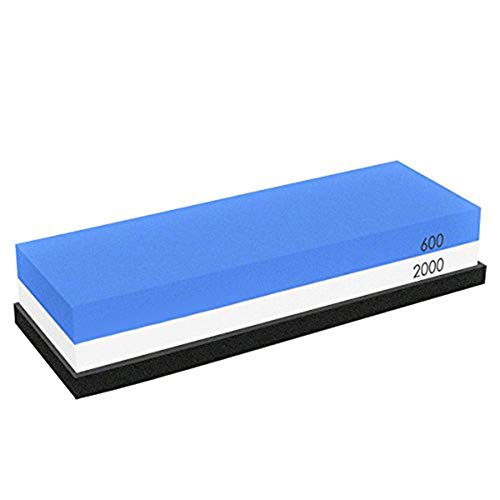 ZHYP Caliente Venta De Piedra para Afilar Cuchillos Afilador Whetstone 600 2000 Grit Silicon Base Antideslizante Y Ebook Incluidos para Cuchillos De Cocina,