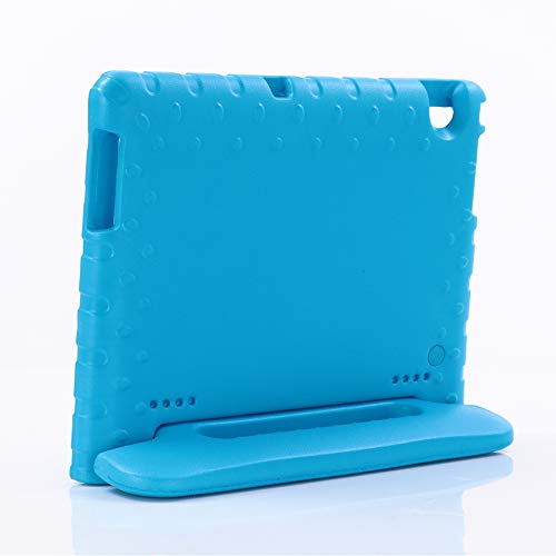 ZiHang Funda Infantil Huawei Mediapad T5 10, Carcasa Niño Antigolpes con Asa Convertible Tapa de Soporte, Funda Bebé Ligera para Huawei Mediapad T5 10 (Azul)