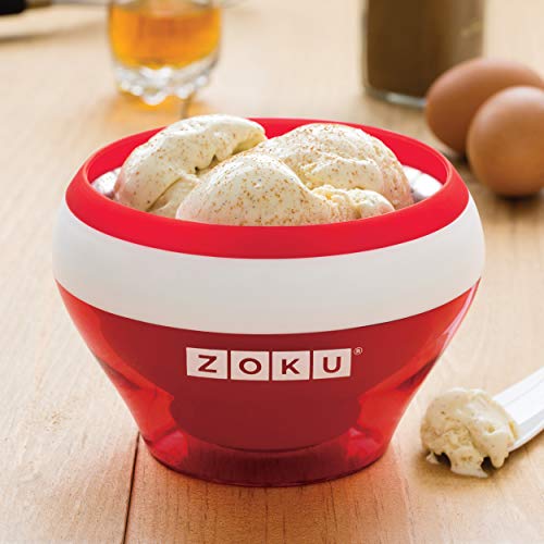 Zoku ZK120-RD Bowl helados cremosos-rojo, Plástico, Red