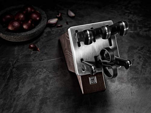 Zwilling 36133-000, Bloque de Cuchillos de autoafilado Gourmet, marrón Oscuro, para 7 Piezas