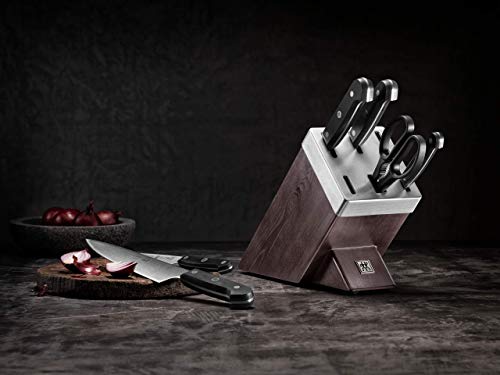 Zwilling 36133-000, Bloque de Cuchillos de autoafilado Gourmet, marrón Oscuro, para 7 Piezas