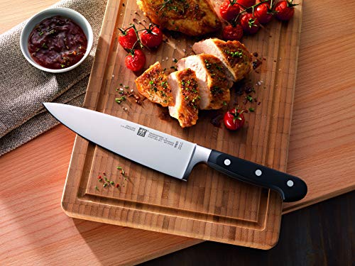 Zwilling Professional S - Cuchillo cebollero con Hoja forjada de una única Pieza Sigmaforge, Hoja endurecida al frío Friodur, 200 milímetros, Acero Inoxidable