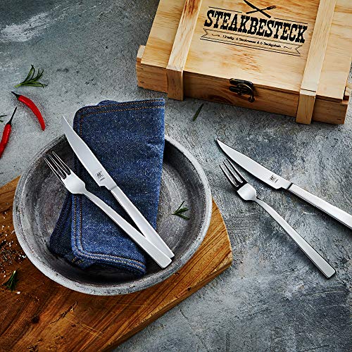 Zwilling Steak - Set juego de cubiertos, acero inoxidable, 12 piezas