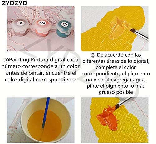 ZYDZYD Merengue Tomate Crema Queso Especias Albahaca Queso,50X70cm Kit de Pintura al óleo para Bricolaje Regalo para Adultos y niños