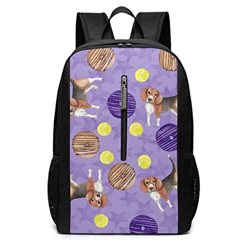 ZYWL Dogs n Donuts Camping Mochila de 17 Pulgadas