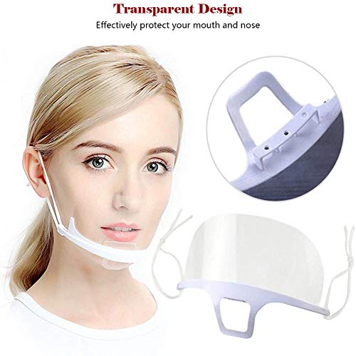 01 pantalla de cara, protección de la cara de plástico transparente para hostelería, protección facial antivaho impermeable a prueba de salpicaduras(20 unidades)