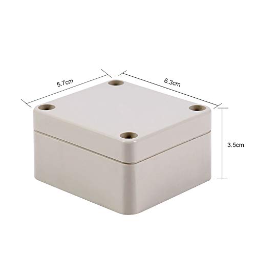 1 caja de conexión, material ABS ignífugo, resistente al agua, caja de conexiones para exteriores, resistente al agua