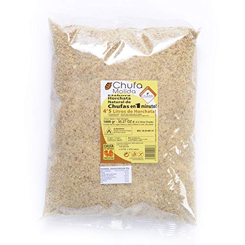 1 KG. Chufa molida Món Orxata para Chufamix. Ideal para elaborar horchata en el momento sin necesidad de remojar con Chufamix Vegan Milker. Origen: València.