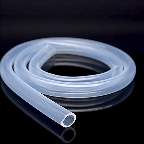 1 Metros Tubo Silicona 6 mm Diámetro Interior x 9 mm Diámetro Exterior, Manguera de Silicona Flexible, Grado Alimenticio de Silicona Transparente, para Hacer Cables Cables Cables de Plomo