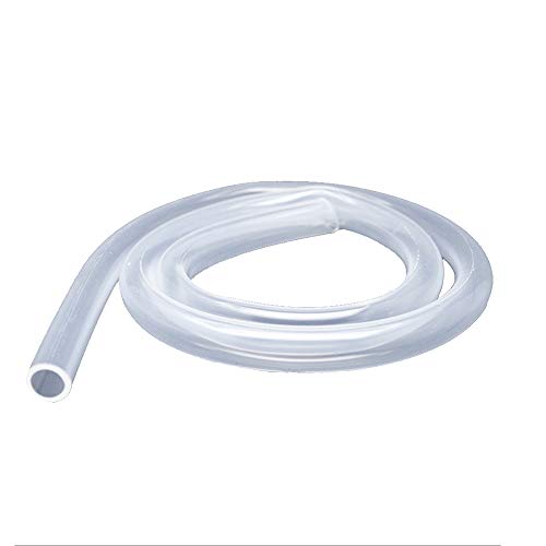 1 Metros Tubo Silicona 6 mm Diámetro Interior x 9 mm Diámetro Exterior, Manguera de Silicona Flexible, Grado Alimenticio de Silicona Transparente, para Hacer Cables Cables Cables de Plomo