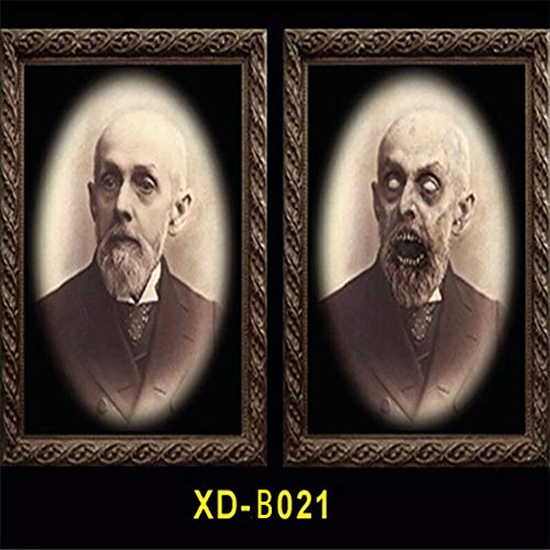 1 PC Decoración De Halloween 3D Modificación Del Marco Frontal Fotos Marco De Foto Horrible Retrato Spooky Marco De La Foto Del Horror Partido De La Decoración Estilo Fuentes 4