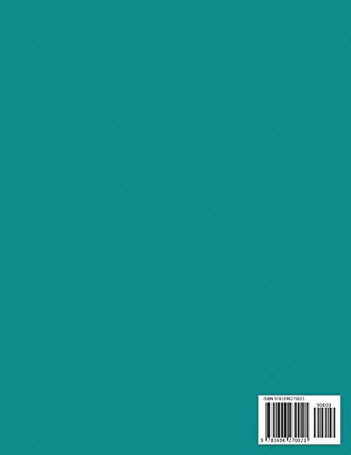 1 Subject College Ruled Notebooks with Design #008B8B Dark Cyan 8.5" x 11" 100 sheets - Quality Paper Minimal Style for Journal Diary Work or Travel