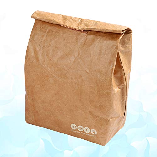 1 UNID Paquete Bolsa de Almuerzo Papel Kraft Película de Aluminio Bolsa de Caja de Almuerzo Picnic Aislamiento Paquete de Hielo