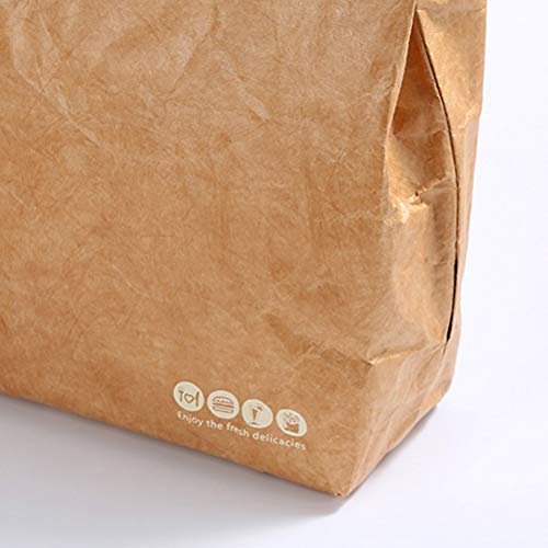 1 UNID Paquete Bolsa de Almuerzo Papel Kraft Película de Aluminio Bolsa de Caja de Almuerzo Picnic Aislamiento Paquete de Hielo