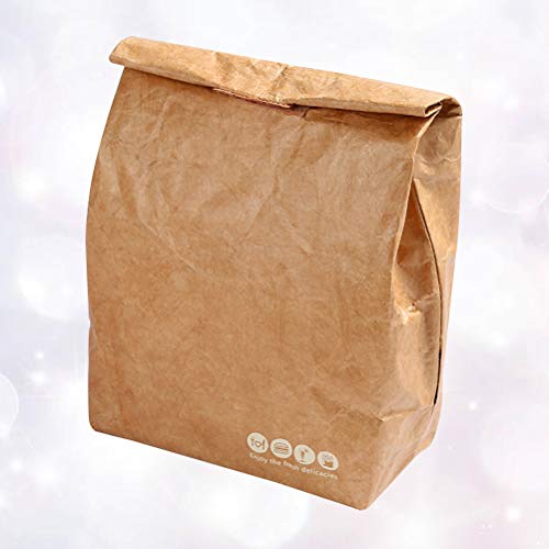 1 UNID Paquete Bolsa de Almuerzo Papel Kraft Película de Aluminio Bolsa de Caja de Almuerzo Picnic Aislamiento Paquete de Hielo