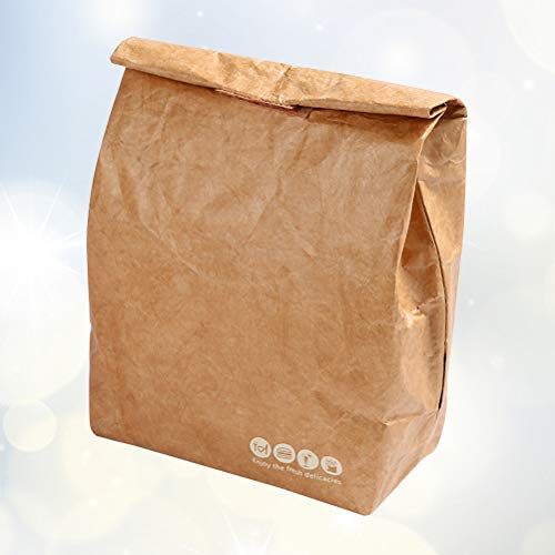 1 UNID Paquete Bolsa de Almuerzo Papel Kraft Película de Aluminio Bolsa de Caja de Almuerzo Picnic Aislamiento Paquete de Hielo