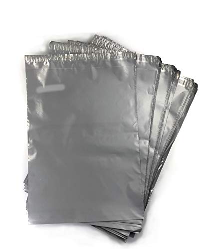 100 bolsas de plástico resistentes de color gris para envíos postales, color gris 12" x 16" ( 30 x 41cm )