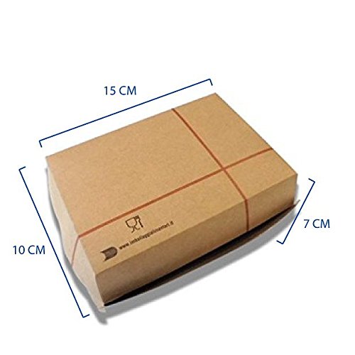 100 cajas de sándwiches grandes de 15 x 10 cm rectangulares para hamburguesas y sándwich de papel Big Boxburger de cartón kraft alimentario para llevar Take Away