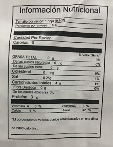 100 Hojas Completa de Alga Nori para Sushi de 20cm x 21cm Aprox