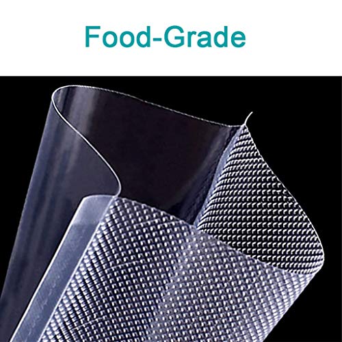 100 piezas sellador al vacío bolsas, bolsas de espesor con relieve, for conservar la comida Sous Vide sellador al vacío bolsas de los bolsos, bolsas de almacenamiento for conservar la comida for el ah