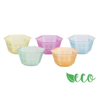 100 Tarrinas biodegradables 100 cc Varios colores helado Coppetta bioplastica PP Bio spavalda pequeño 100 cc