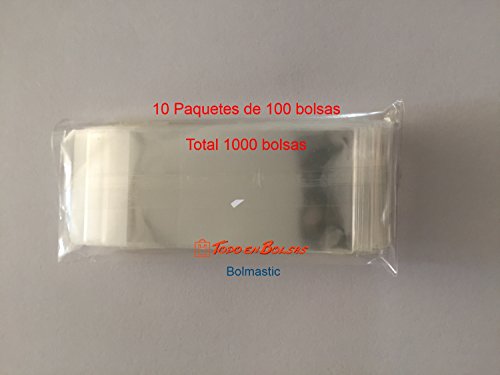 1000 Bolsas de Polipropileno con Solapa Adhesiva de 6 cm x 8 cm